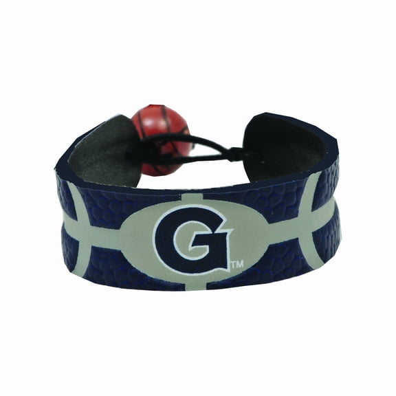 NCAA Georgetown Hoyas Team Logo Sports Fan Leather Basketball Bracelet