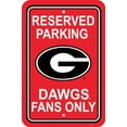 thumbnail image 1 of NCAA Georgia Bulldogs 12-by-18 inch Plastic Parking Sign, 1 of 7