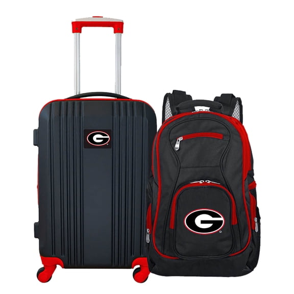 NCAA Georgia Bulldogs 2-Piece Luggage and Backpack Set
