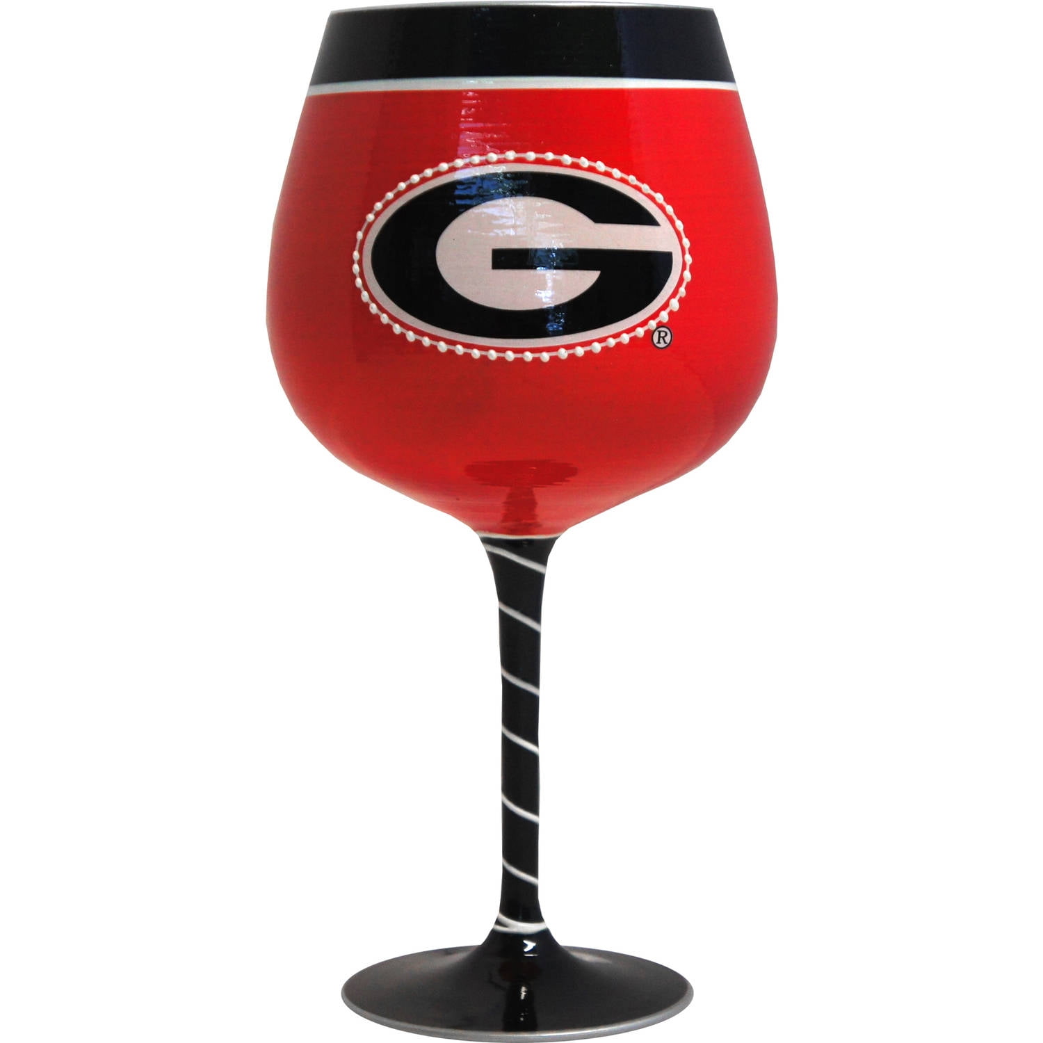 Georgia Bulldogs Artisan Wine Glass