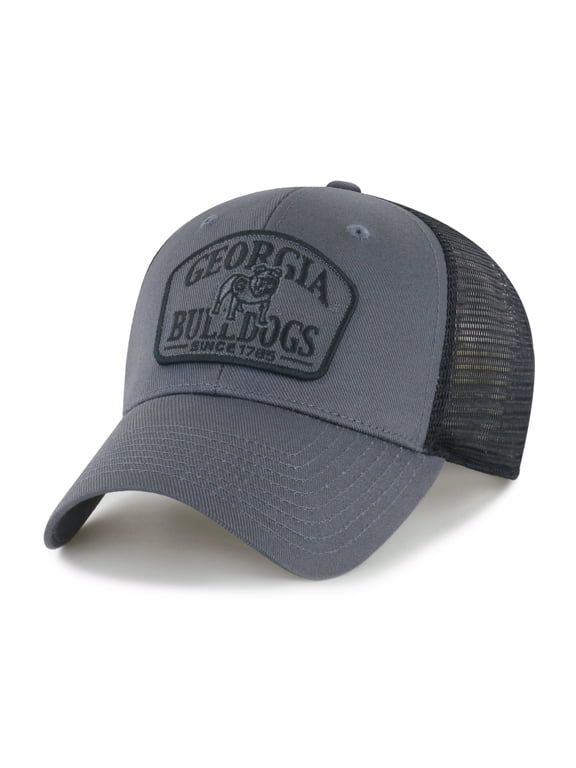 NCAA Georgia Bulldogs Black Trucker Patch Adjustable Hat