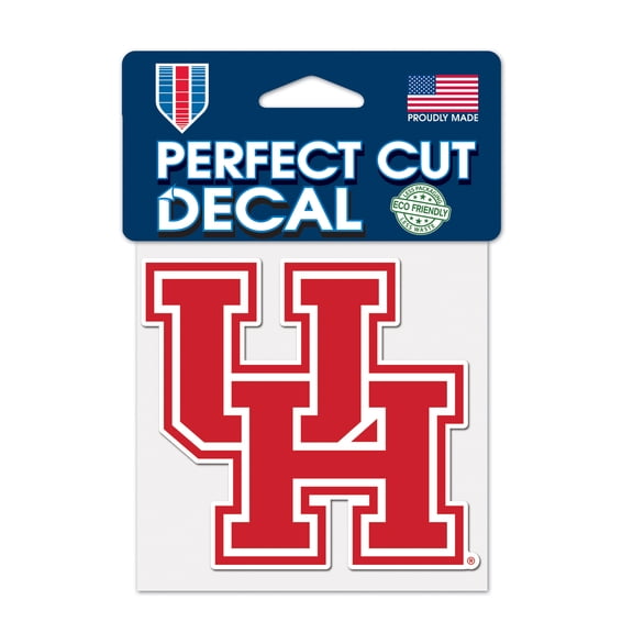 NCAA Houston Cougars Prime 4" x 4" Perfect Cut Decal