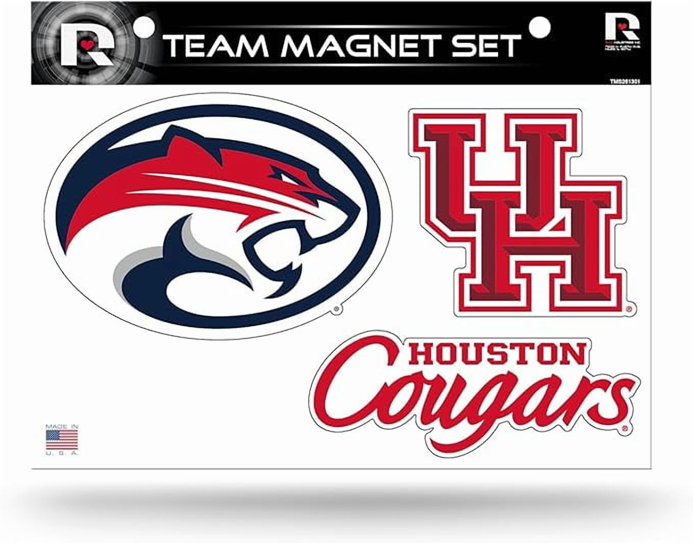 NCAA Houston Die Cut Team Magnet Set Sheet, 8.5 x 11