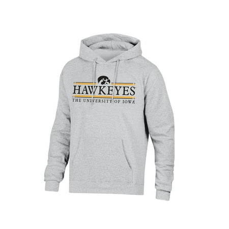 Michigan Brand NCAA Men’s Ash Heather Team Bar Logo Fleece Hoodie Sweatshirt