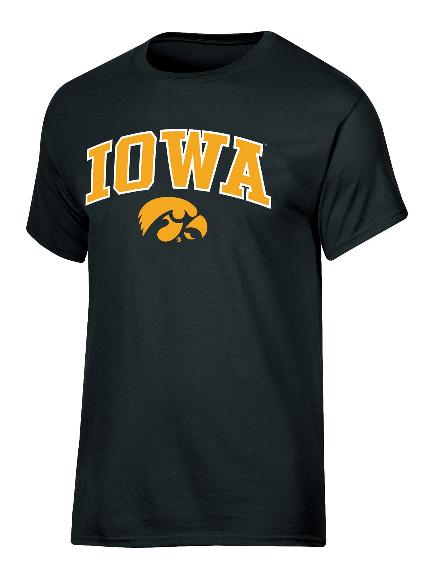 NCAA Iowa Hawkeyes Men's Arch Over Logo Tee