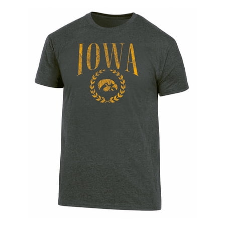 Ohio State Buckeyes NCAA Men's Iowa Hawkeyes Triblend Laurel Logo Tee