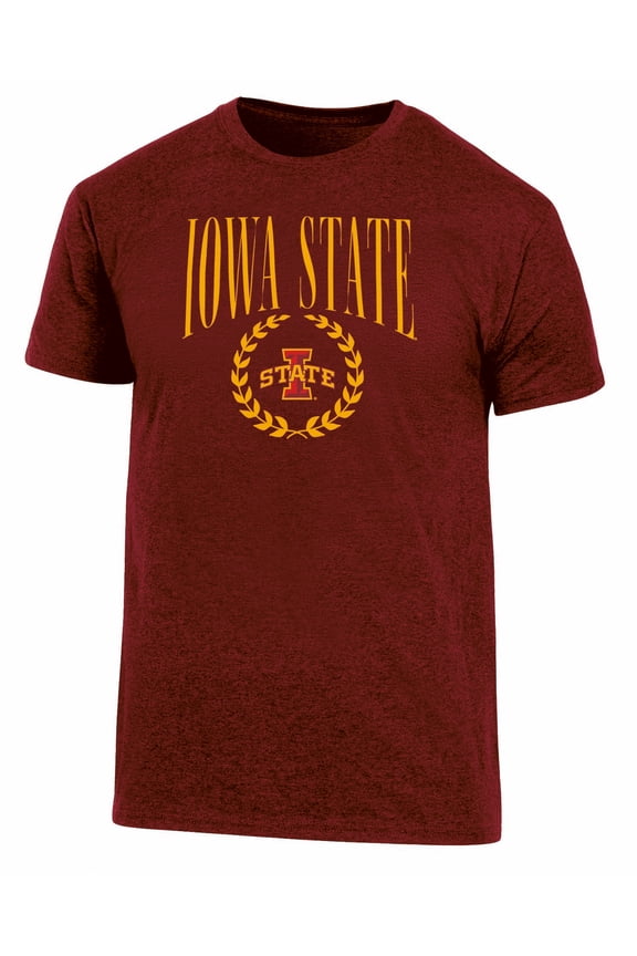 NCAA Men's Iowa State Cyclones Triblend Laurel Logo Tee