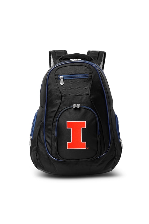 NCAA Illinois Fighting Illini Premium Laptop Backpack with Colored Trim