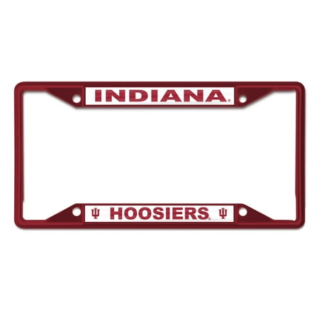 NCAA Indiana Team Colored Small Over Small License Plate Frame