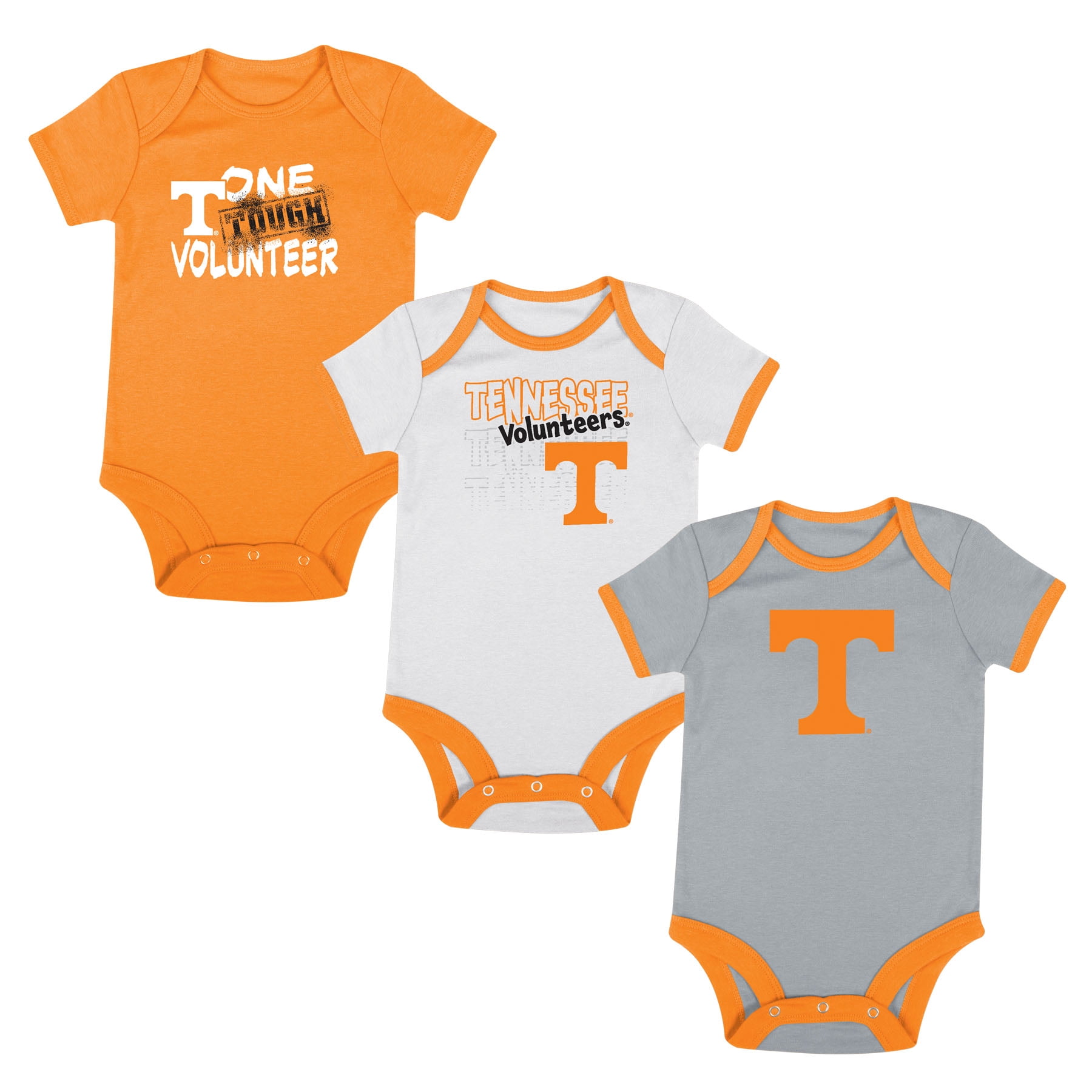 NCAA Tennessee Volunteers Infant & Toddler Onesies, 3-Pack