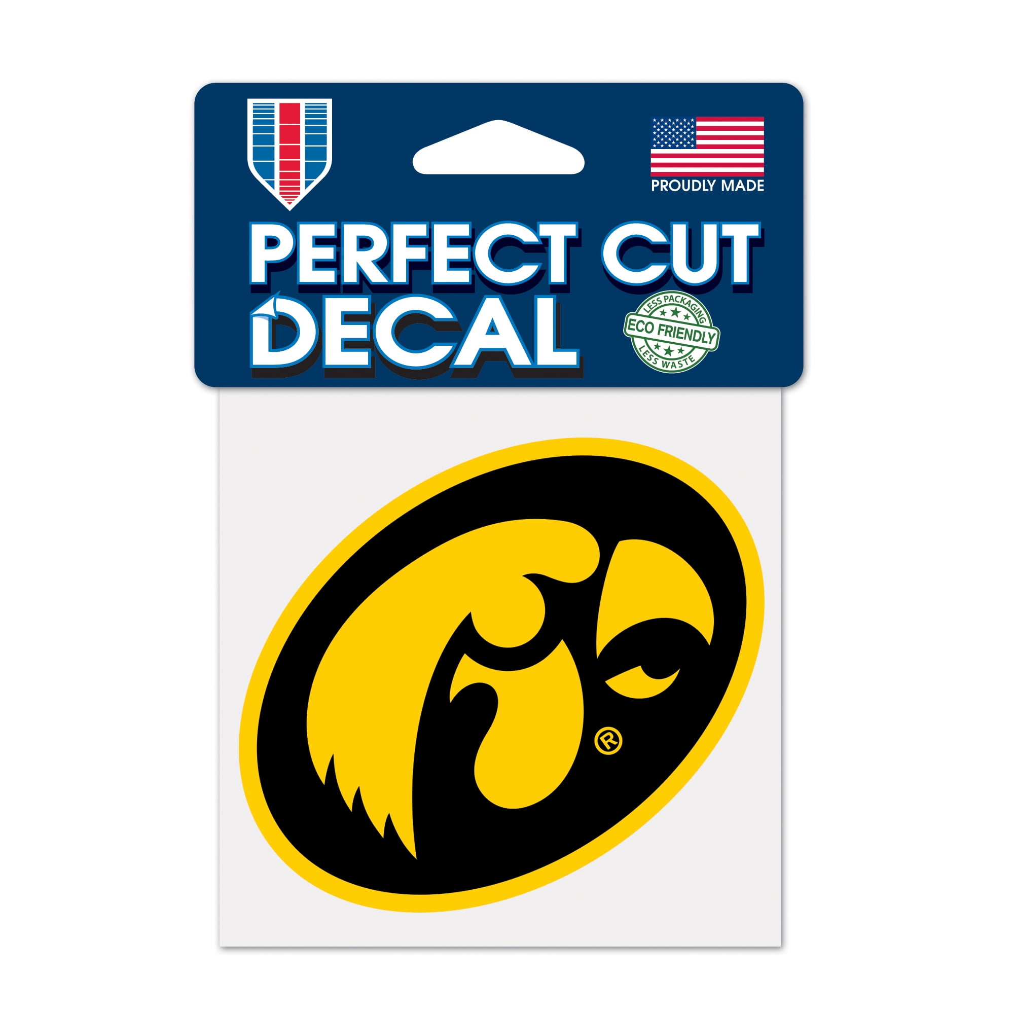 NCAA Iowa Hawkeyes Prime 4" x 4" Perfect Cut Decal