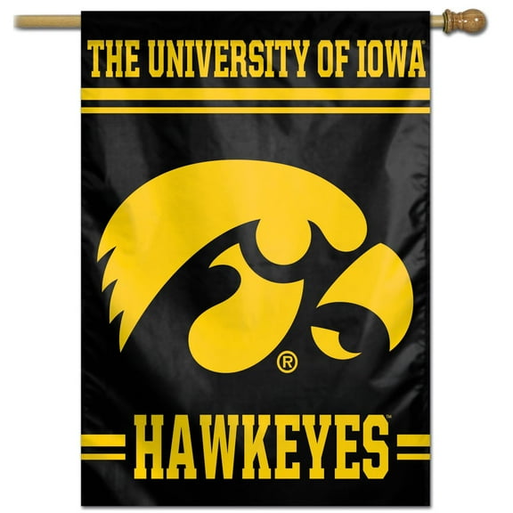 NCAA Iowa Hawkeyes Team 28" x 40" Vertical Flag
