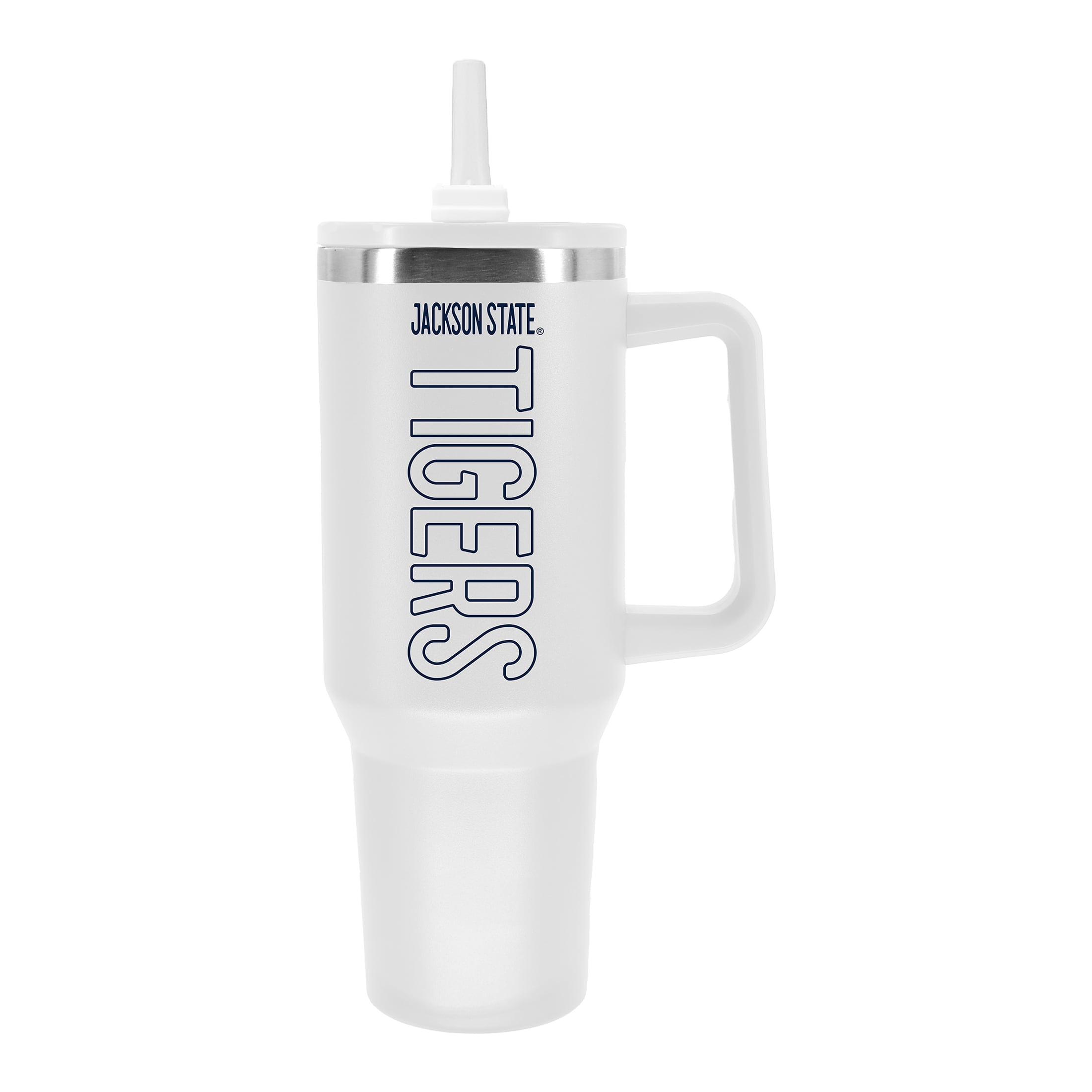 NCAA Jackson State Tigers 40 Ounce White Handle Tumbler