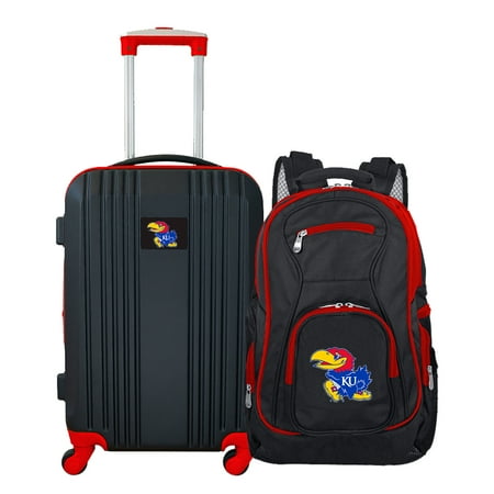 NCAA Kansas Jayhawks 2-Piece Luggage and Backpack Set