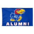 thumbnail image 1 of NCAA Kansas Jayhawks Alumni 3' x 5' Deluxe Flag, 1 of 2