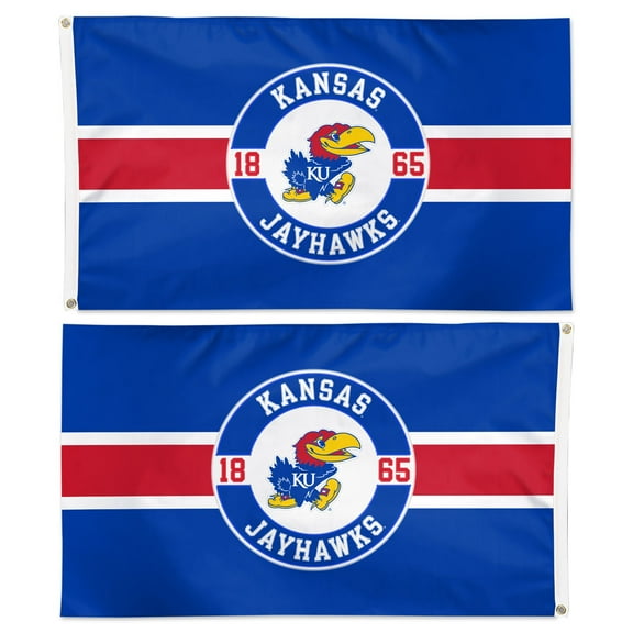 NCAA Kansas Jayhawks Established 3' x 5' Applique Flag