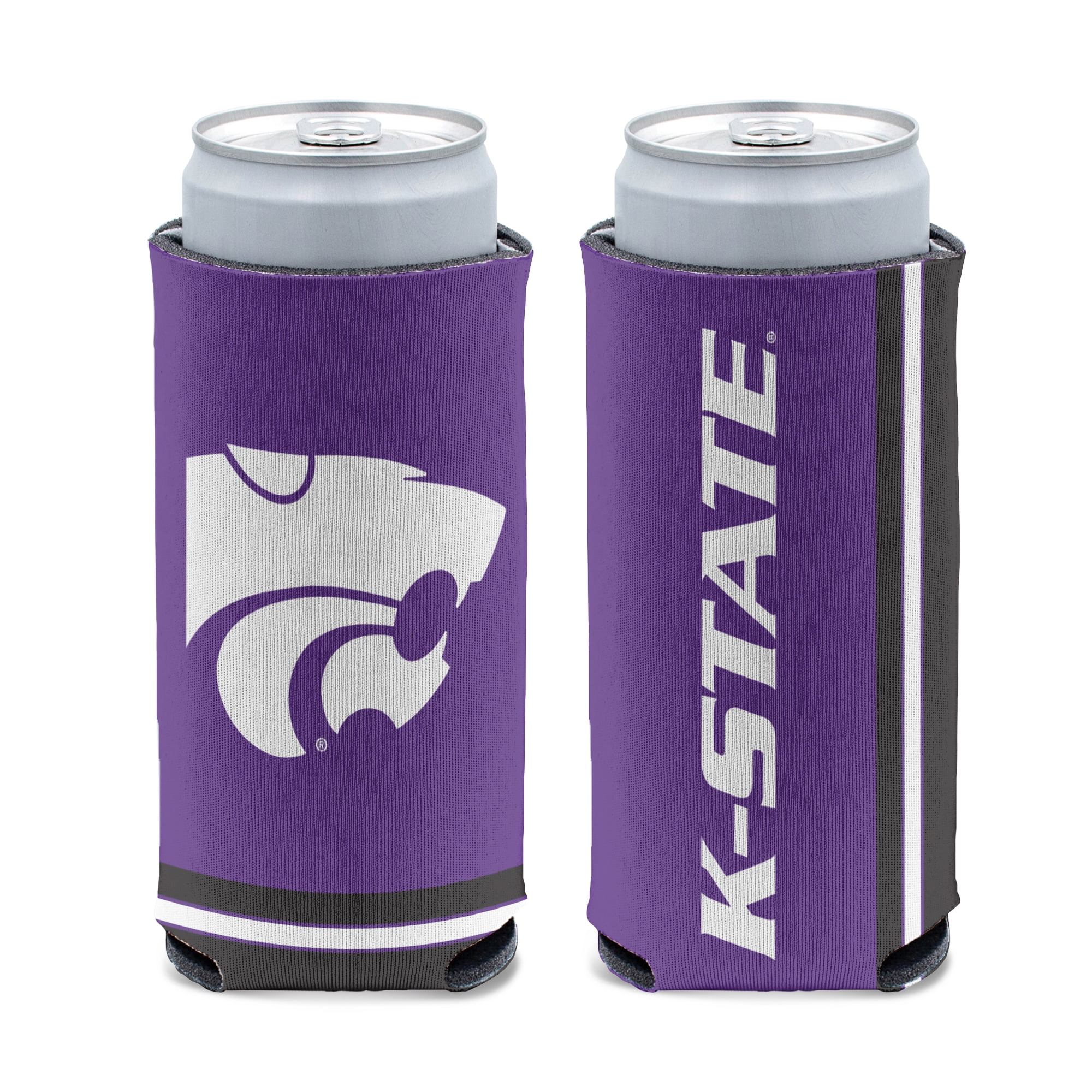 NCAA Kansas State Prime 12oz Slim Can Cooler, Collapsible