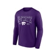 thumbnail image 1 of NCAA Kansas State Wildcats Men's Cotton Purple Long Sleeve T-Shirt, 1 of 4