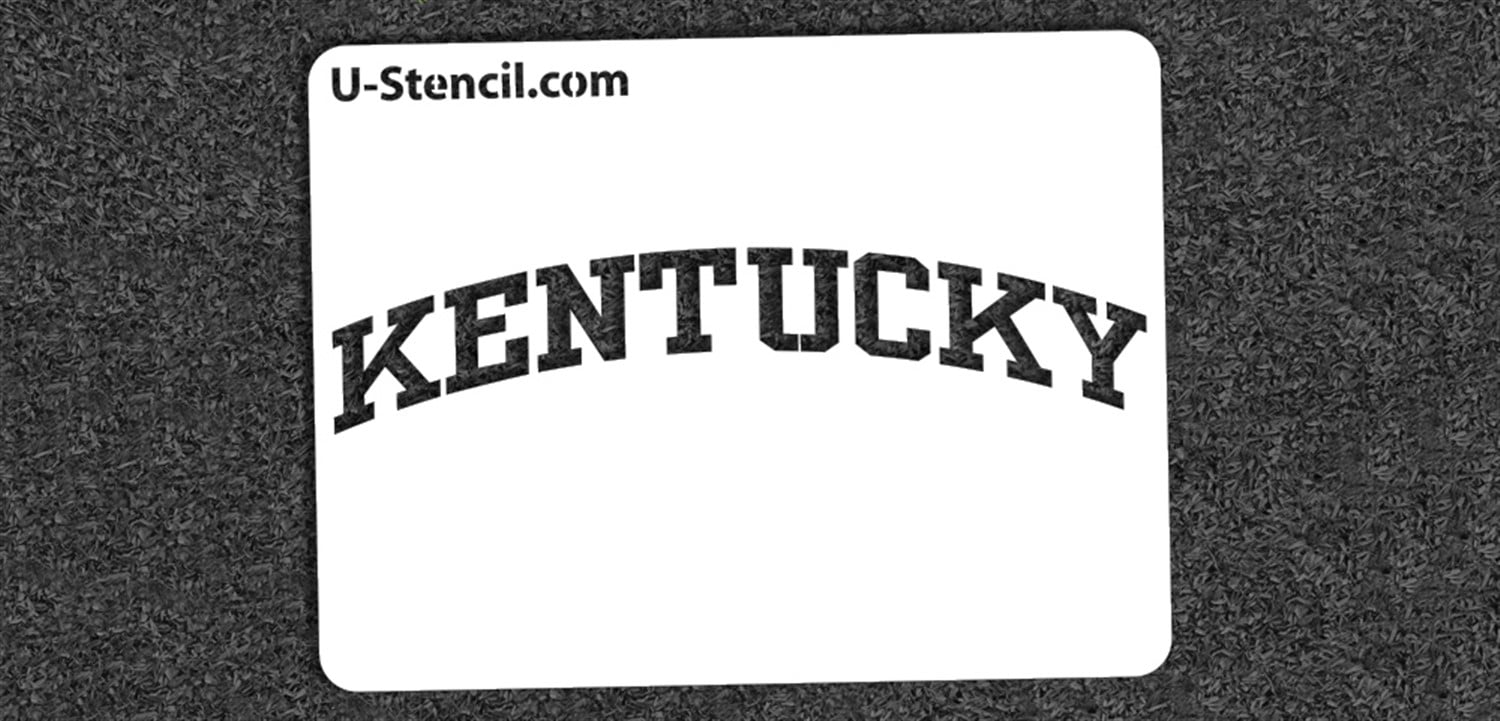NCAA Kentucky Wildcats Collegiate 'KENTUCKY' Mini Stencil Kit - Walmart.com