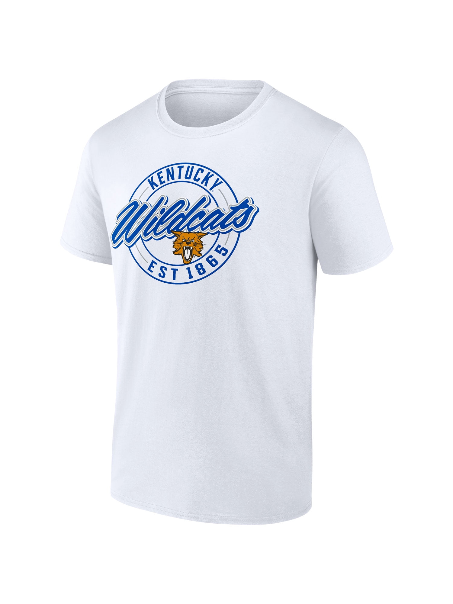 NCAA Kentucky Wildcats Men's Cotton White Short Sleeve T-Shirt