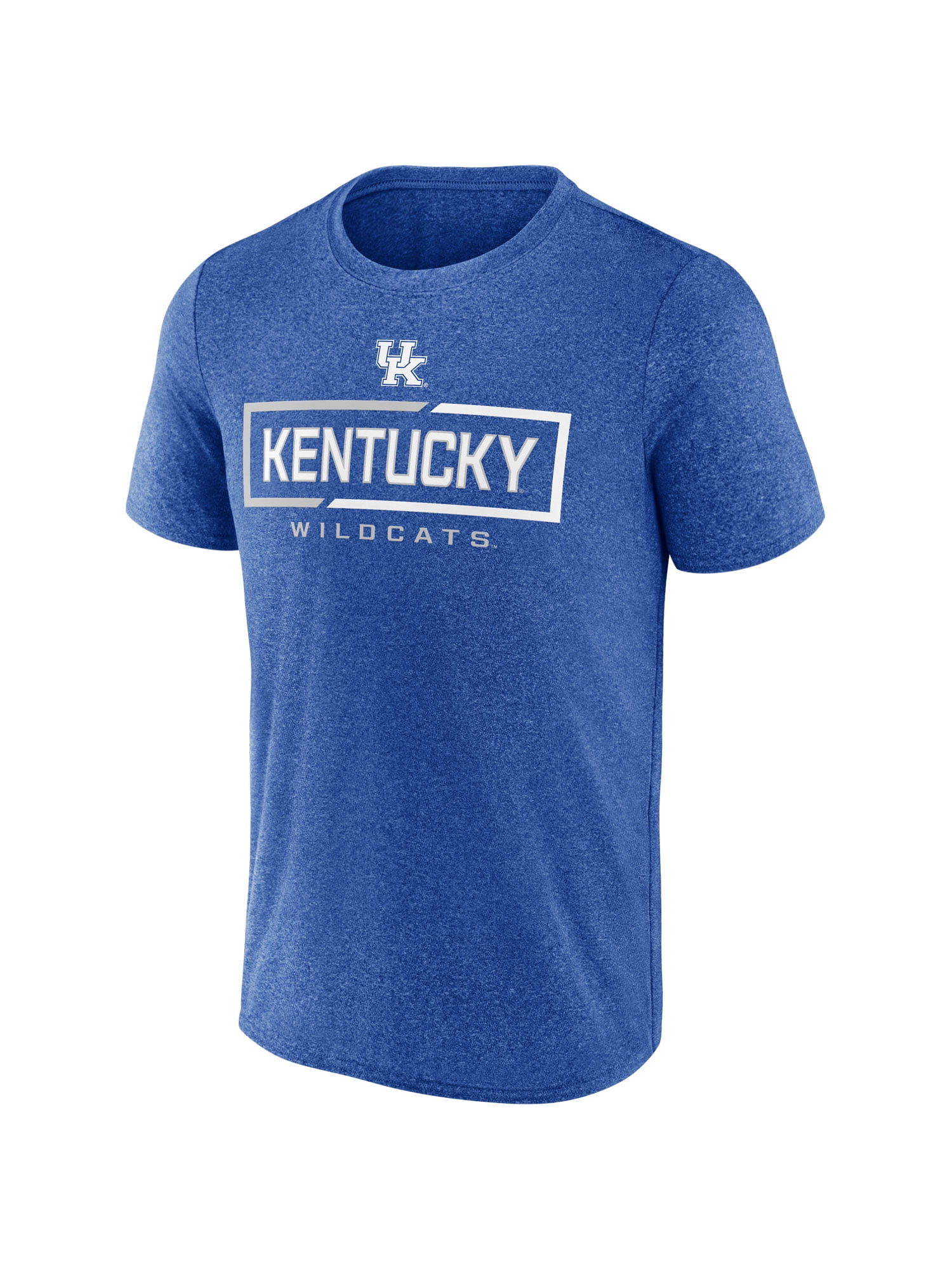 NCAA Kentucky Wildcats Men's Synthetic Blue Heather Short Sleeve T-Shirt