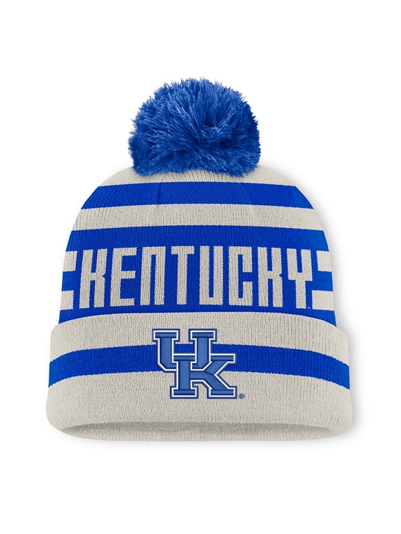 NCAA Kentucky Wildcats Unisex Cuffed Knit Hat with Pom - Blue
