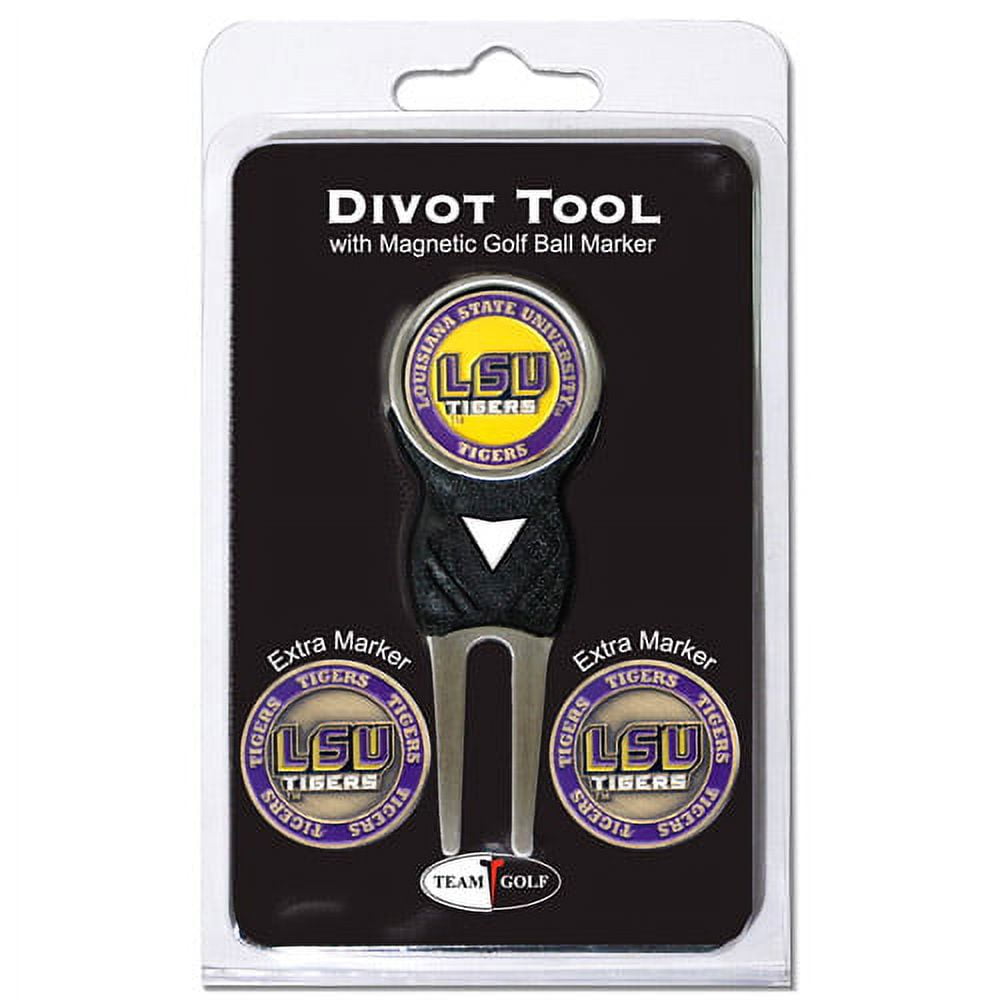 NCAA LSU Tigers Divot Tool with 3 Markers