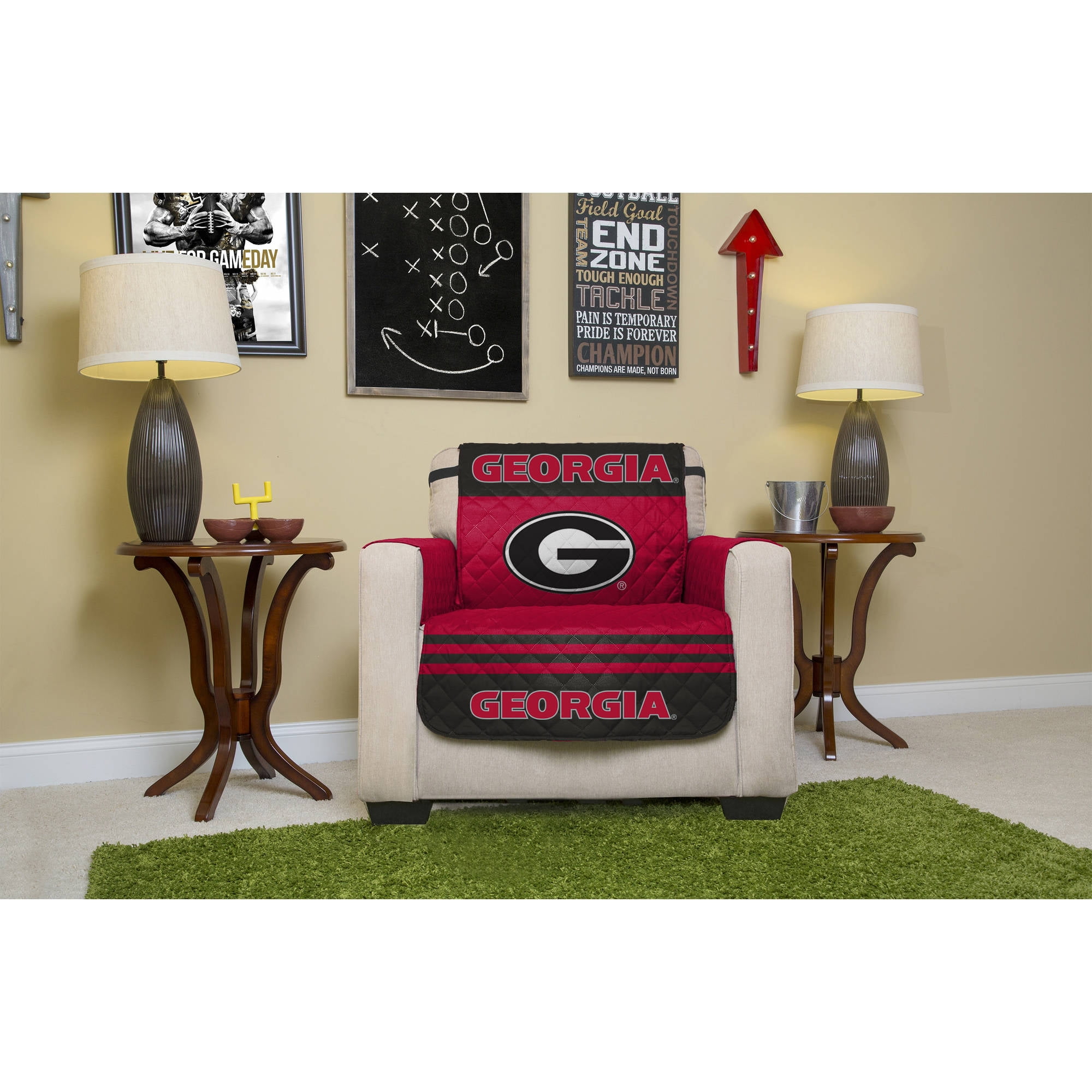 UGA-Georgia Logo Chair Bleacher Cushion- Alumni Hall
