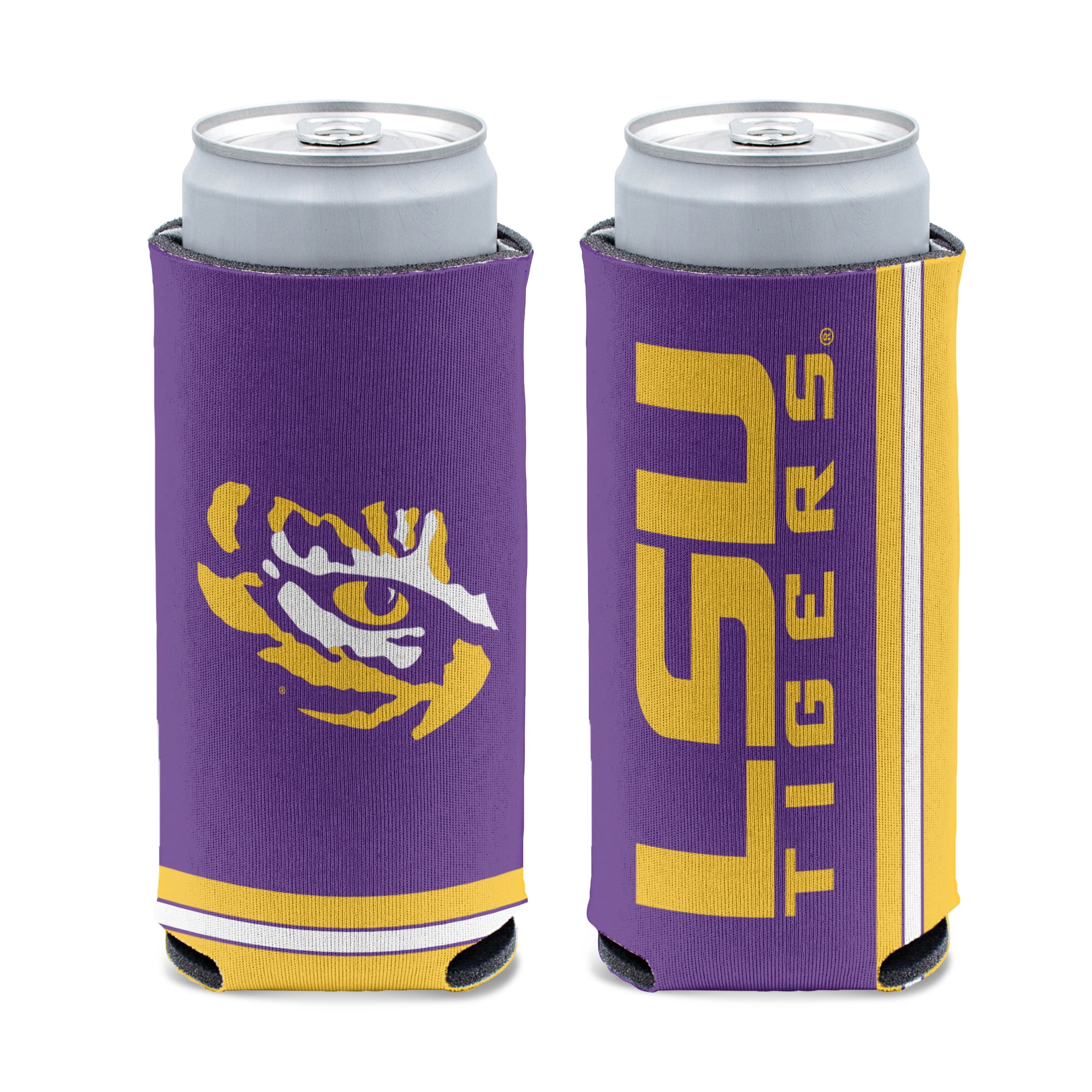 NCAA Louisiana State Prime 12oz Slim Can Cooler, Collapsible