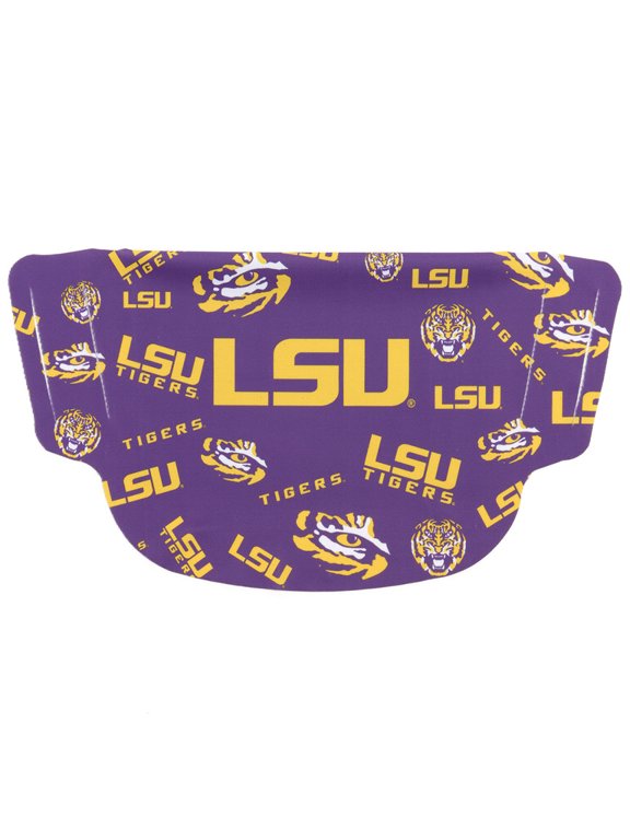 Louisiana State University Dot Face Mask, os, Yellow