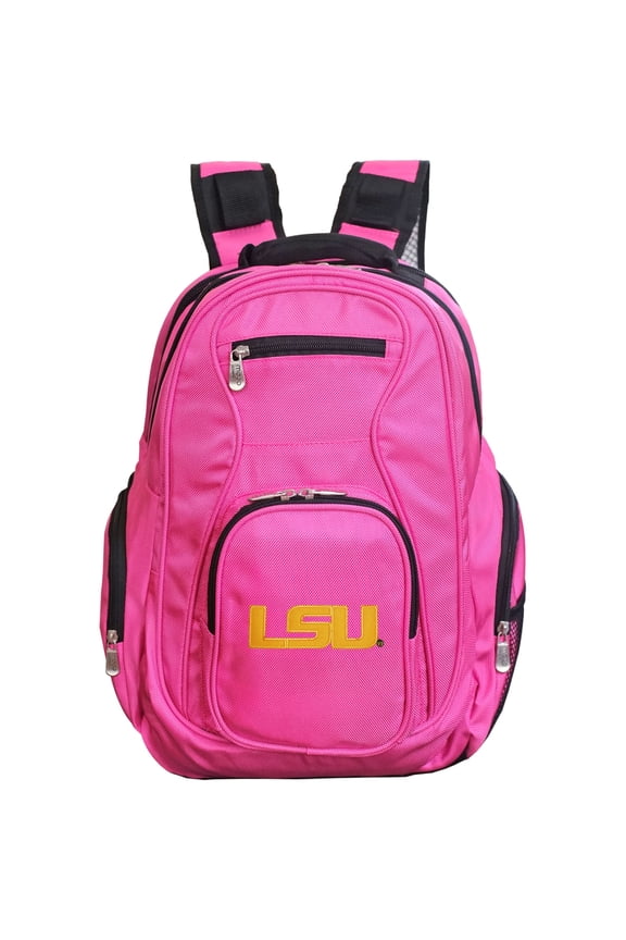 NCAA Louisiana Tigers Pink Premium Laptop Backpack