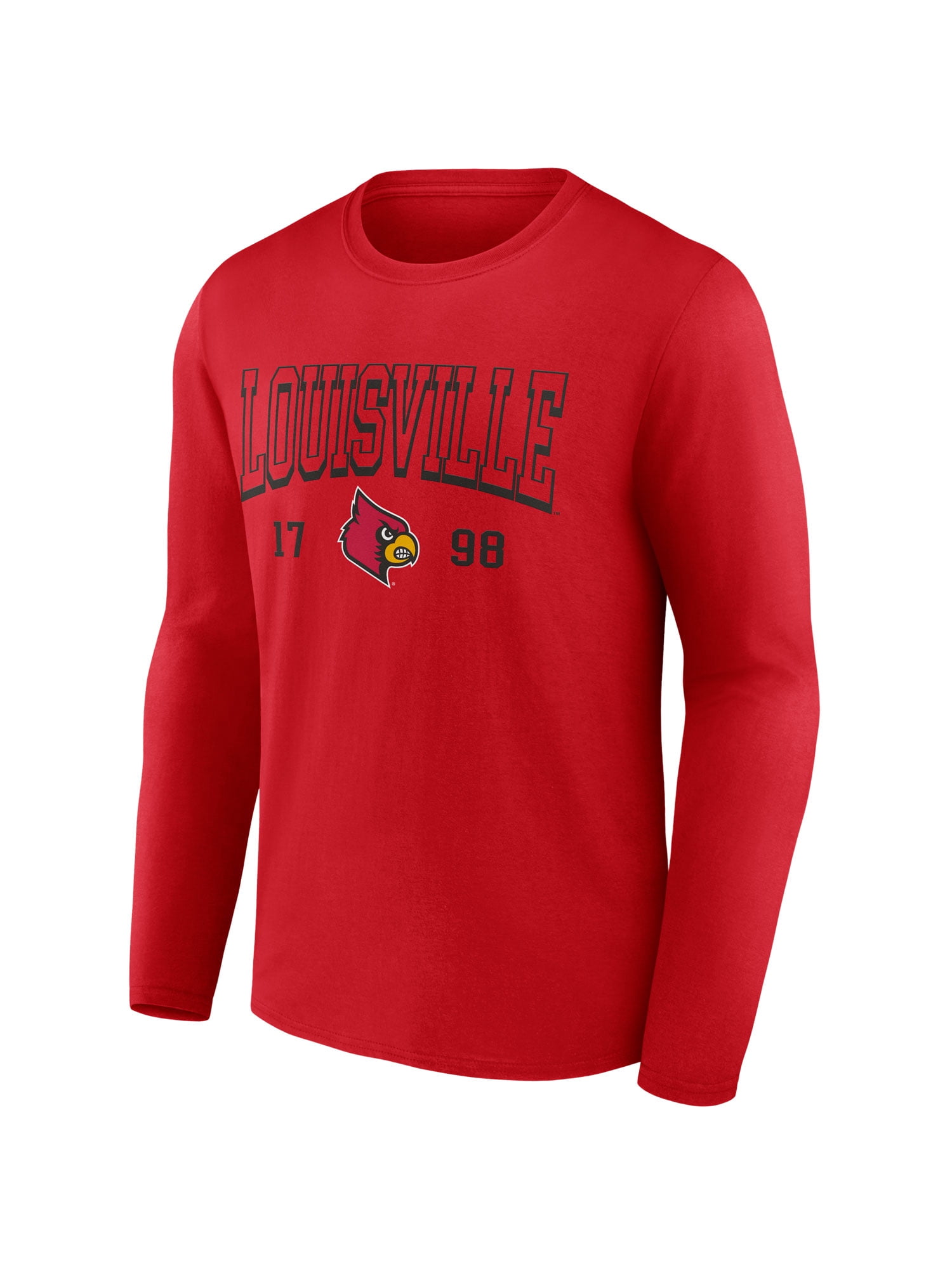NCAA Louisville Cardinals Men's Cotton Red Long Sleeve T-Shirt
