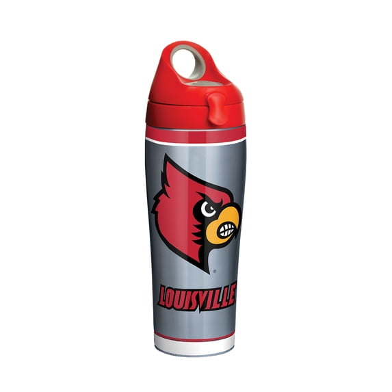 NCAA Louisville Cardinals Tradition 24 oz Stainless Steel Water Bottle with lid