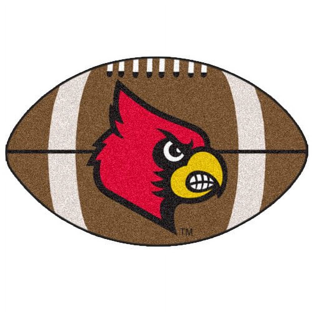 NCAA Louisville Nylon Face Football Rug