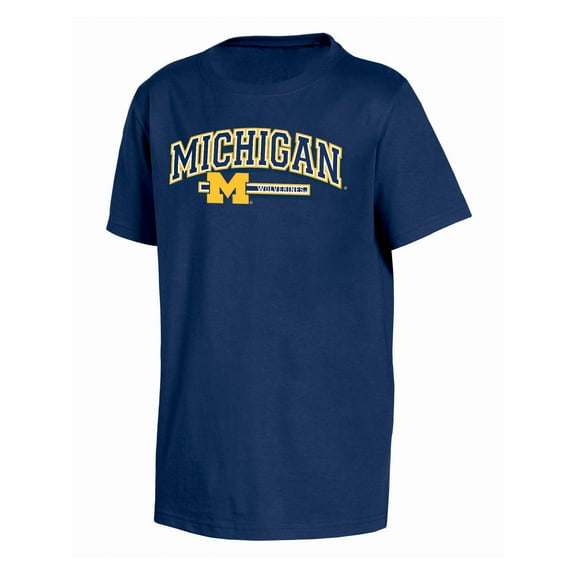 NCAA Boys' Short Sleeve Cotton T-Shirt, Officially Licensed College Team Logo Tee, Comfortable Crewneck Sports Fan Apparel