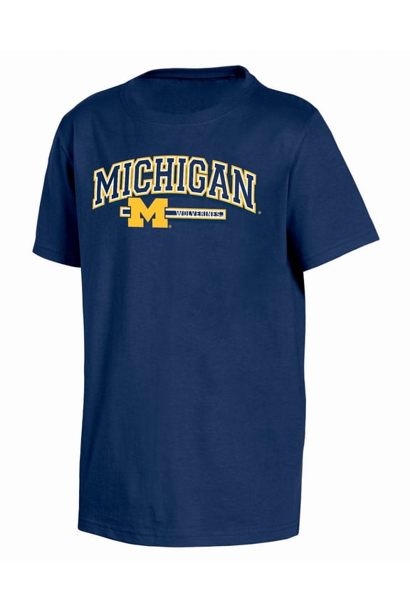 NCAA Boys' Short Sleeve Cotton T-Shirt, Officially Licensed College Team Logo Tee, Comfortable Crewneck Sports Fan Apparel
