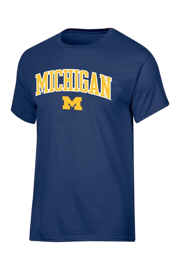 NCAA Michigan Wolverines Men's Arch Over Logo Tee
