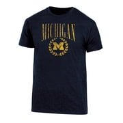 NCAA Men's Michigan Wolverines Triblend Laurel Logo Tee