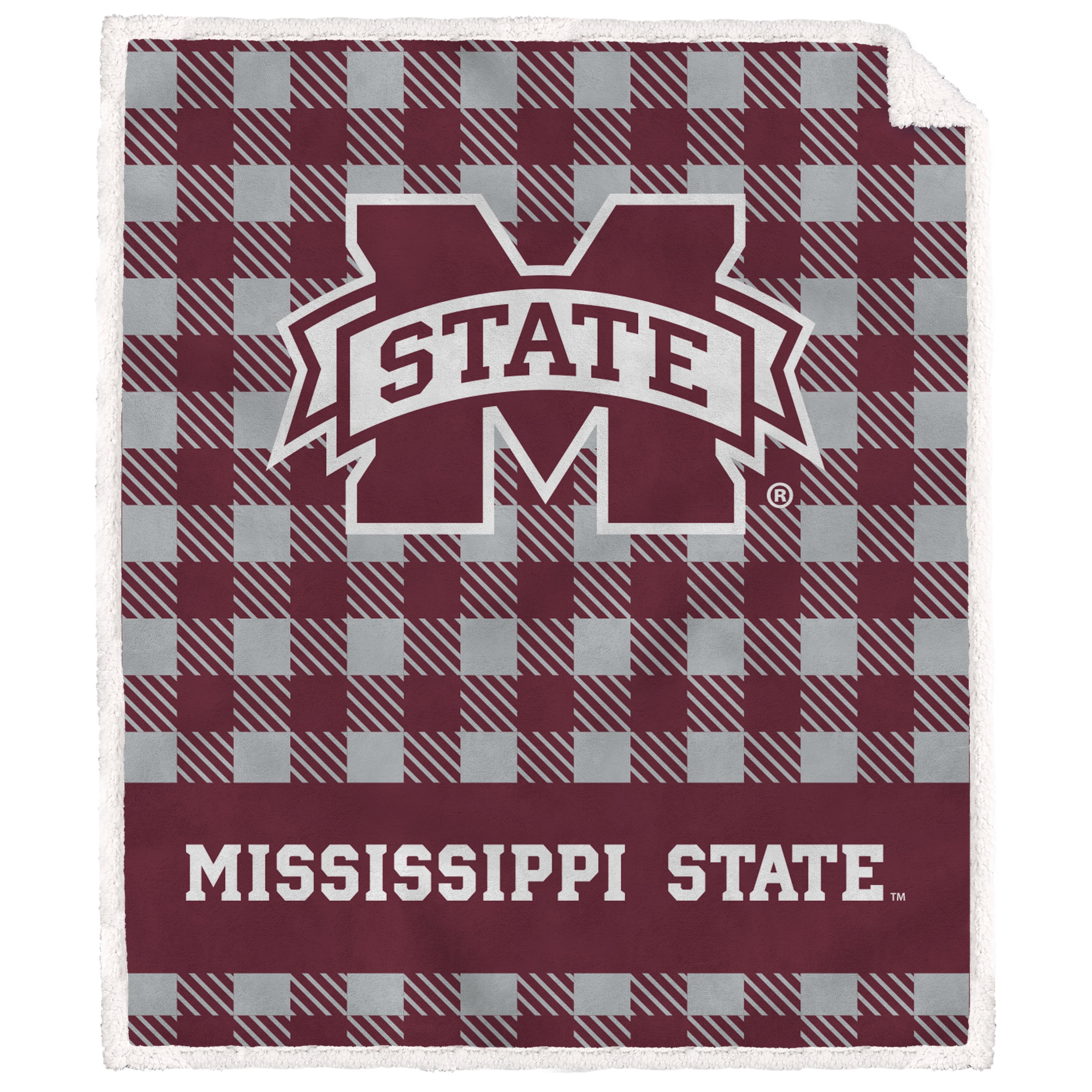 NCAA MISSISSIPPI ST Sherpa Throw Blanket Walmart