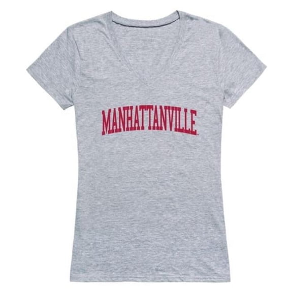 NCAA Manhattanville College Valiants Game Day Womens T-Shirt, Heather Grey - Extra Large