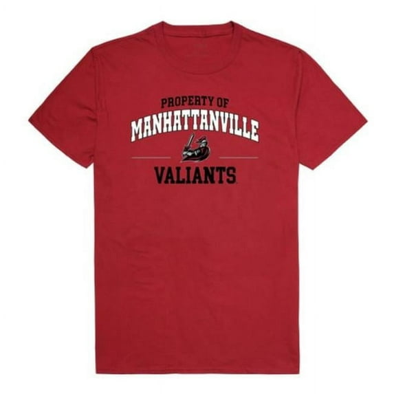 NCAA Manhattanville College Valiants Property T-Shirt, Cardinal - Medium