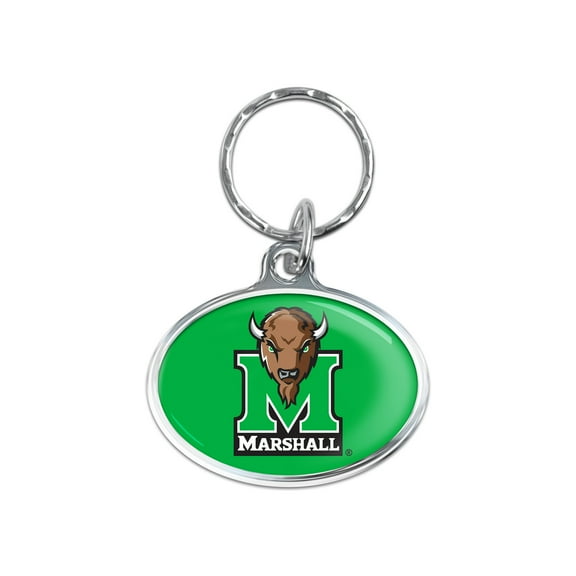 NCAA Marshall Prime Oval Key Ring