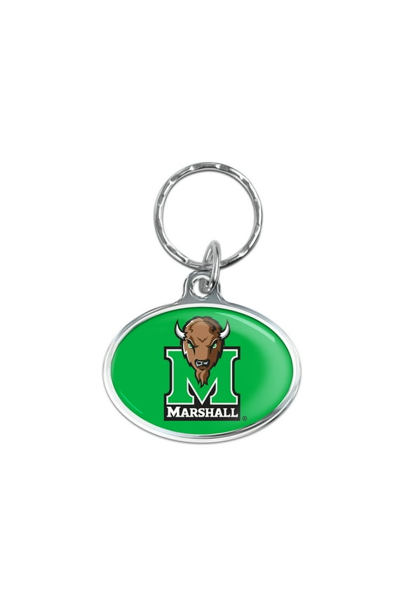 NCAA Marshall Prime Oval Key Ring