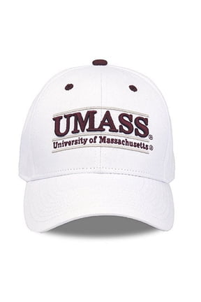 NCAA Massachusetts Minutemen Unisex NCAA The Game bar Design Hat, White, Adjustable