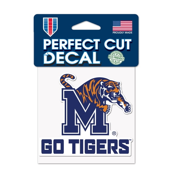 NCAA Memphis Tigers Slogan 4" x 4" Perfect Cut Decal