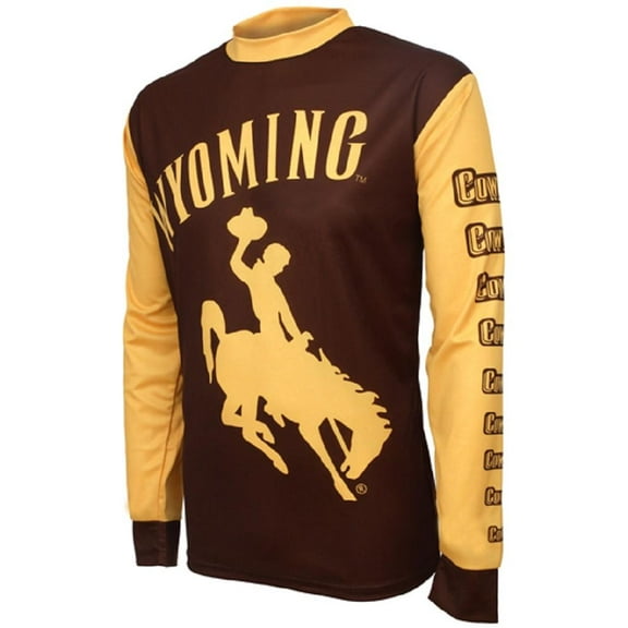 NCAA Men's Adrenaline Promotions Wyoming Cowboys MTB Cycling Jersey - Small