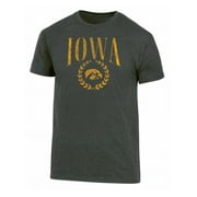 NCAA Men's Iowa Hawkeyes Triblend Laurel Logo Tee