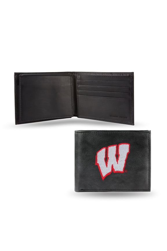 - Men's Wisconsin Badgers Embroidered Billfold Wallet