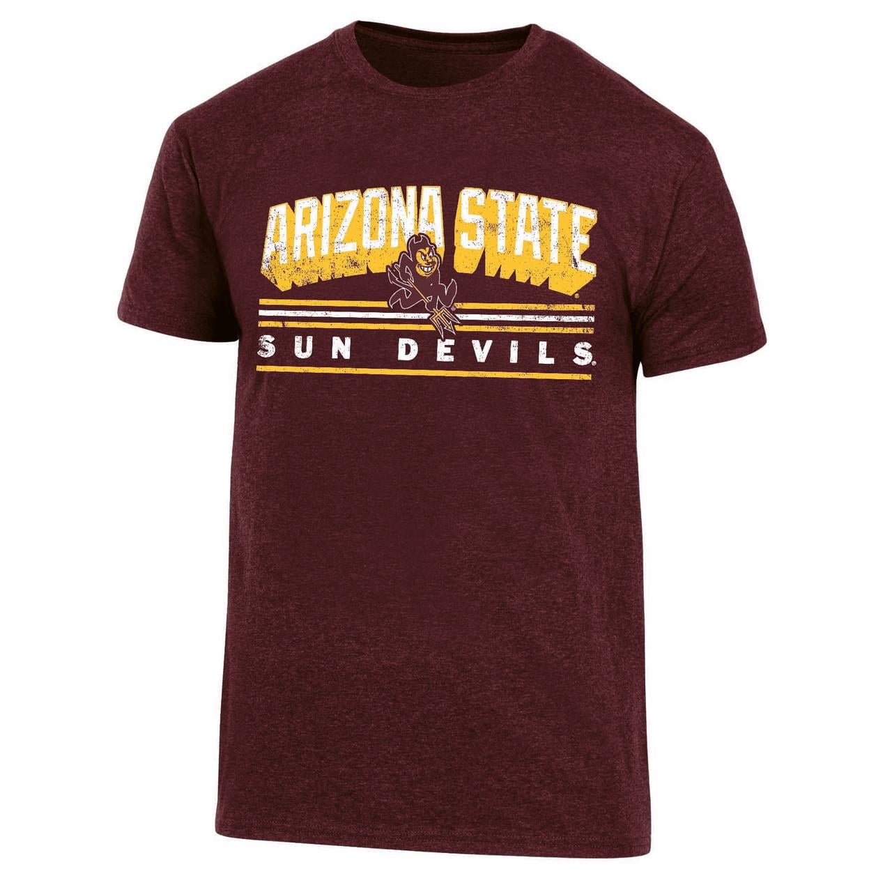 Mens NCAA Arizona State Sun Devils Triblend 3-D Graphic T-Shirt