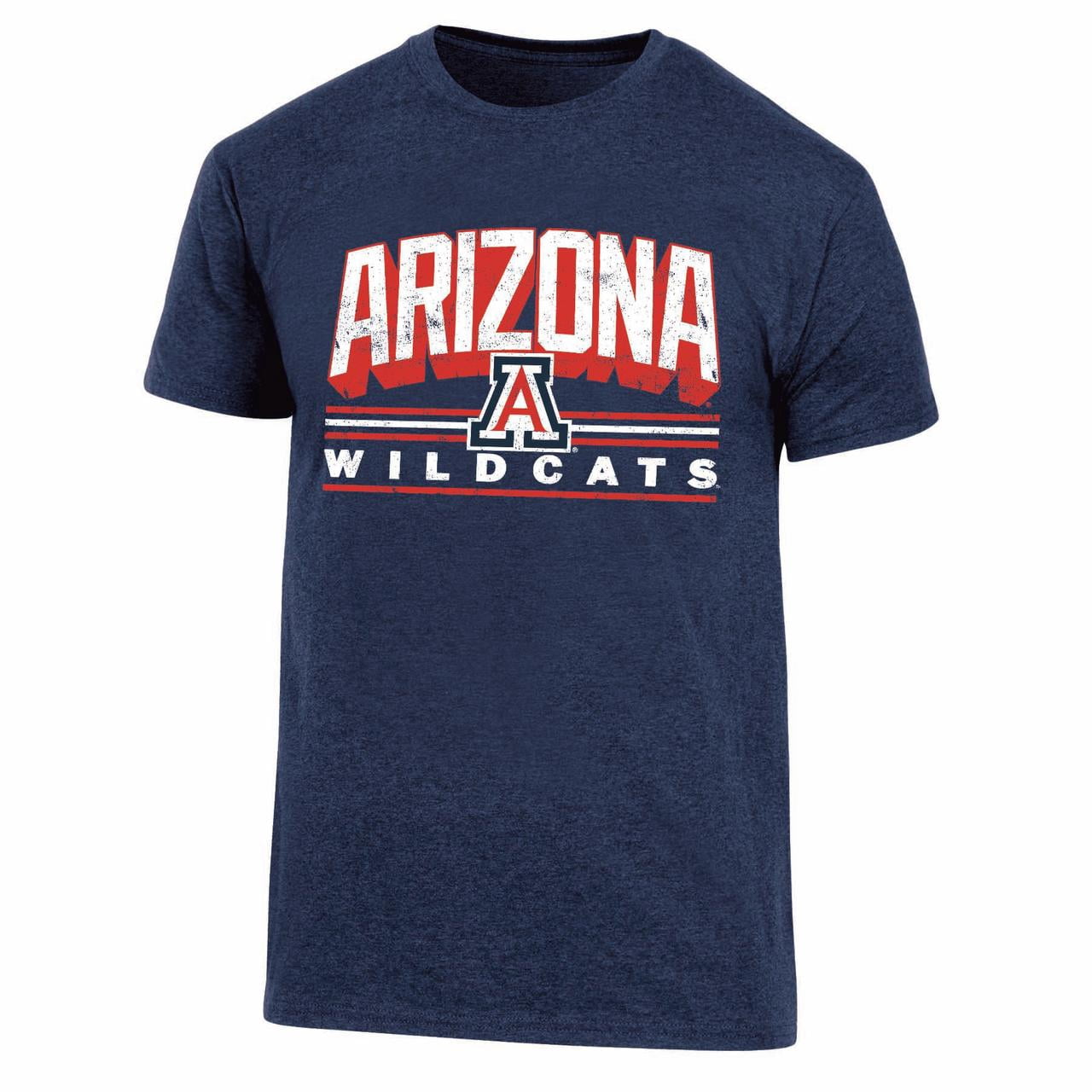 Mens NCAA Arizona Wildcats Triblend 3-D Graphic T-Shirt